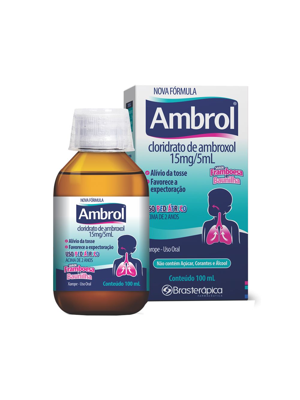 Compre Ambroxol Xarope Infantil Sabor Framboesa Nativita Genérico Com 100ml