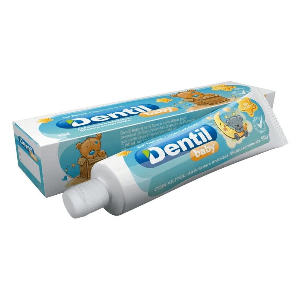 Gel Dental Dentil Baby Tutti-Frutti, Sem Flúor Com 50g